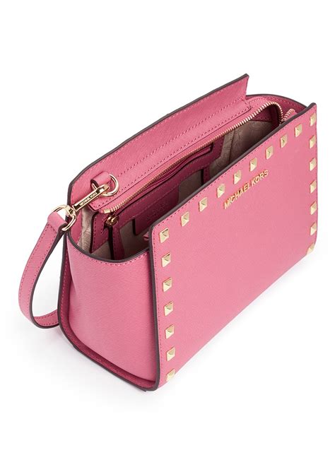 michael kors pink selma bag uk|Michael Kors selma studded.